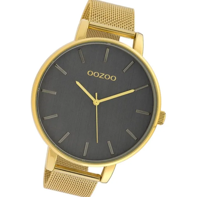 Oozoo Damen Armbanduhr Timepieces Analog Metall gold UOC10219