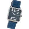 Oozoo Damen Armbanduhr Timepieces Analog Leder dunkelblau UOC10366