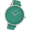 Oozoo Damen Armbanduhr Timepieces Analog Leder grün UOC10406