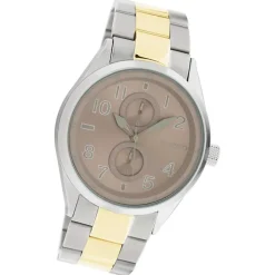 Oozoo Damen Armbanduhr Timepieces Analog Metall silber gold UOC10632