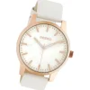 Oozoo Damen Armbanduhr Timepieces Analog Leder weiß UOC10725