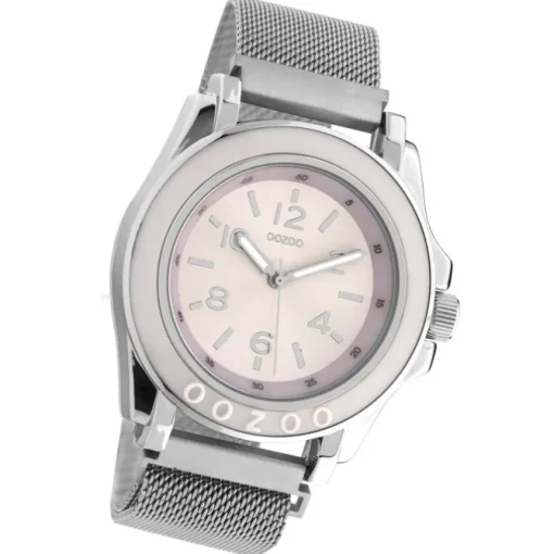 Oozoo Damen Armbanduhr Timepieces Analog Metall silber UOC10739