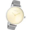 Oozoo Damen Armbanduhr Timepieces Analog Metall silber UOC10862