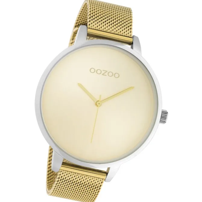 Oozoo Damen Armbanduhr Timepieces Analog Metall gold UOC10863