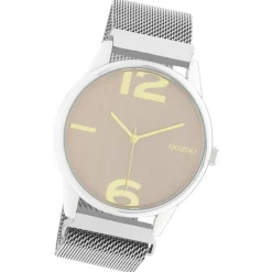 Oozoo Damen Armbanduhr Timepieces Analog Metall silber UOC10865