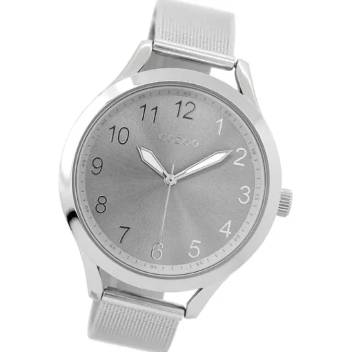 Oozoo Damen Armbanduhr Timepieces Analog Metall silber UOC9115A
