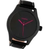 Oozoo Damen Armbanduhr Timepieces Analog Leder schwarz UOC1068A