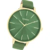 Oozoo Damen Armbanduhr Timepieces Analog Leder grün UOC11349