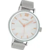 Oozoo Damen Armbanduhr Timepieces Analog Metall silber UOC10230