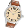 Oozoo Damen Armbanduhr Timepieces Analog Leder braun UOC1052A