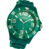 Oozoo Damen Armbanduhr Timepieces Analog Silikon grün UOC4331A