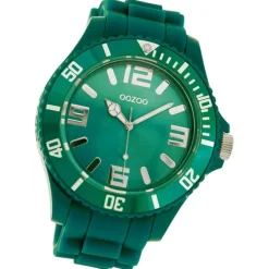 Oozoo Damen Armbanduhr Timepieces Analog Silikon grün UOC4331A