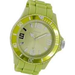 Oozoo Damen Armbanduhr Timepieces Analog Silikon grün UOC4349A