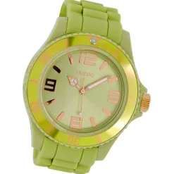 Oozoo Damen Armbanduhr Timepieces Analog Silikon grün UOC4350A