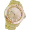 Oozoo Damen Armbanduhr Timepieces Analog Silikon beige UOC4657A