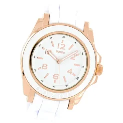 Oozoo Damen Armbanduhr Timepieces Analog Silikon weiß UOC4916A