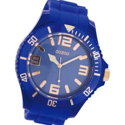 Oozoo Damen Armbanduhr Timepieces Analog Silikon dunkelblau UOC5029A