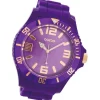 Oozoo Damen Armbanduhr Timepieces Analog Silikon lila UOC5031A