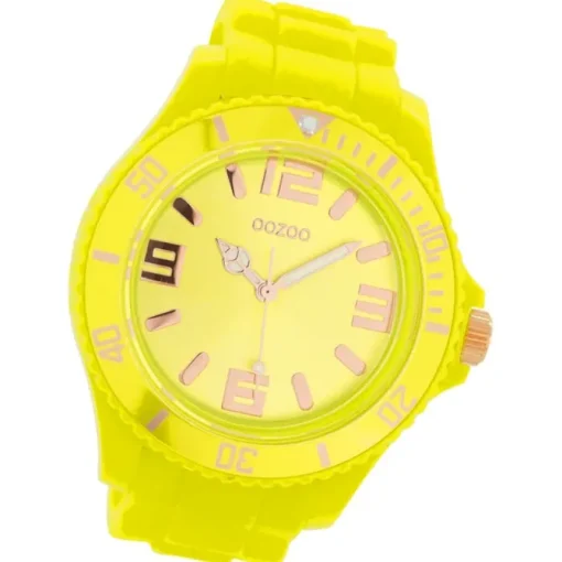Oozoo Damen Armbanduhr Timepieces Analog Silikon gelb UOC5033A