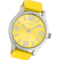 Oozoo Damen Armbanduhr Timepieces C10234 Analog Leder gelb UOC10234