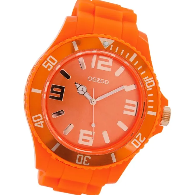 Oozoo Damen Armbanduhr Timepieces Analog Silikon orange UOC5034A