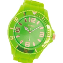 Oozoo Damen Armbanduhr Timepieces Analog Silikon grün UOC5038A