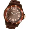 Oozoo Damen Armbanduhr Timepieces Analog Silikon braun UOC5039A