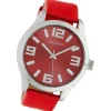 Oozoo Damen Armbanduhr Timepieces C10237 Analog Leder rot UOC10237