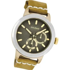 Oozoo Damen Armbanduhr Timepieces Analog Leder grün UOC6205A