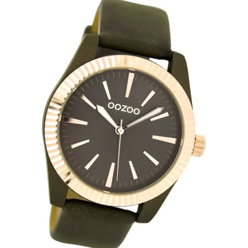 Oozoo Damen Armbanduhr Timepieces Analog Leder schwarz UOC6518A