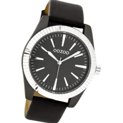 Oozoo Damen Armbanduhr Timepieces Analog Leder schwarz UOC6519A