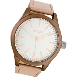 Oozoo Damen Armbanduhr Timepieces Analog Leder rosa UOC7425A
