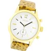 Oozoo Damen Armbanduhr Timepieces Analog Leder gelb braun UOC8011A