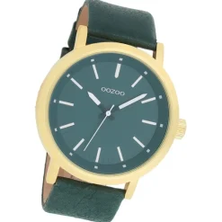Oozoo Damen Armbanduhr Timepieces Analog Leder grün UOC8252A