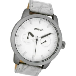 Oozoo Damen Armbanduhr Timepieces Analog Leder grau UOC8255A