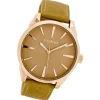 Oozoo Damen Armbanduhr Timepieces Analog Leder gelb UOC8361A