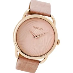 Oozoo Damen Armbanduhr Timepieces Analog Leder rosa UOC9161A