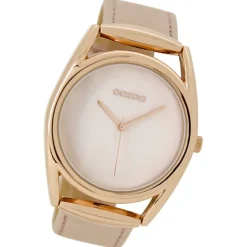 Oozoo Damen Armbanduhr Timepieces Analog Leder rosa UOC9166A