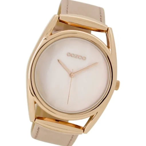 Oozoo Damen Armbanduhr Timepieces Analog Leder rosa UOC9166A