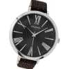 Oozoo Damen Armbanduhr Timepieces Analog Leder schwarz UOC9173A