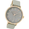 Oozoo Damen Armbanduhr Timepieces Analog Leder grau UOC9195A