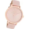 Oozoo Damen Armbanduhr Timepieces Analog Leder rosa UOC9196A