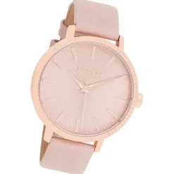 Oozoo Damen Armbanduhr Timepieces Analog Leder rosa UOC9196A