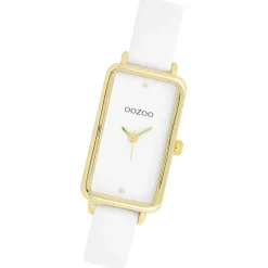Oozoo Damen Armbanduhr Timepieces Analog Lederband weiß UOC11530