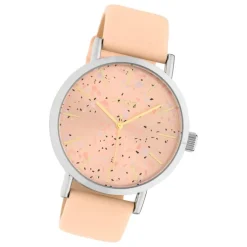 Oozoo Damen Armbanduhr Timepieces Analog Leder rosa UOC10410