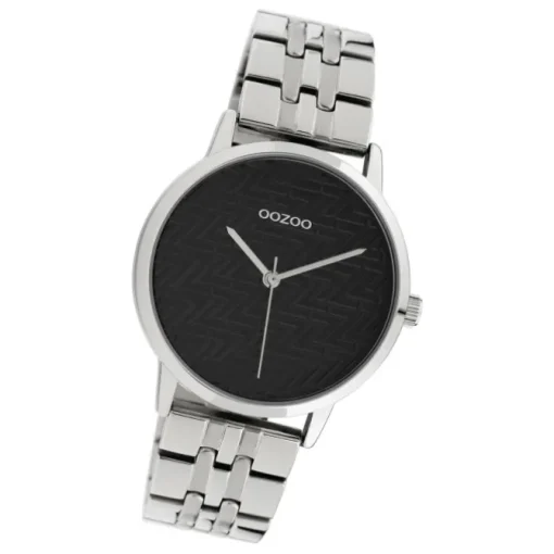 Oozoo Damen Armbanduhr Timepieces C10556 Analog Edelstahl silber UOC10556