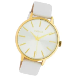 Oozoo Damen Armbanduhr Timepieces C10611 Analog Leder weiß UOC10611