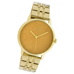 Oozoo Damen Armbanduhr Timepieces C10557 Analog Edelstahl gold UOC10557
