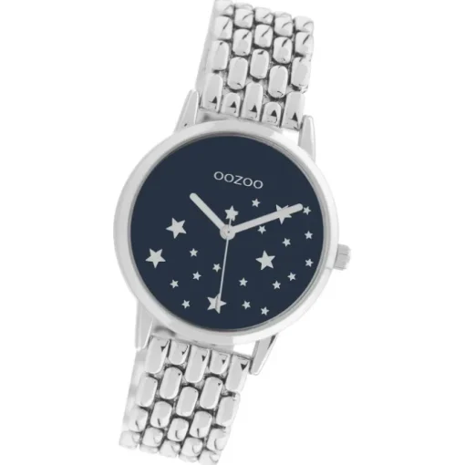 Oozoo Damen Armbanduhr Timepieces C11026 Analog Edelstahl silber UOC11026