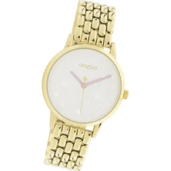 Oozoo Damen Armbanduhr Timepieces C11027 Analog Edelstahl gold UOC11027